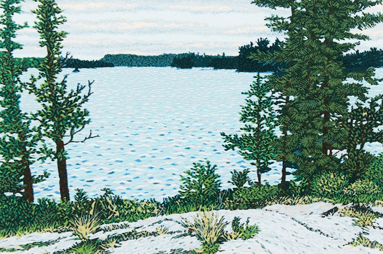 Artwork by David Peter Hunsberger,  Temagami, North; Temagami, South