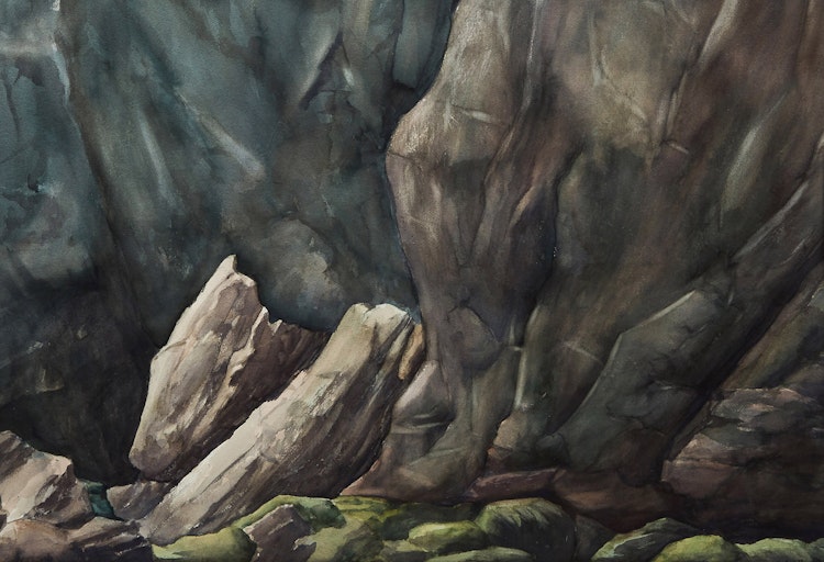 Artwork by John Doyle, East Coast Rock Face