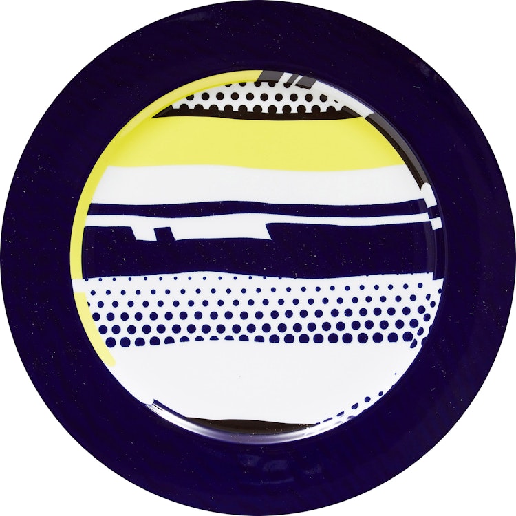 Artwork by Roy Lichtenstein, Künstler-platzteller (Artist-designed service plate)