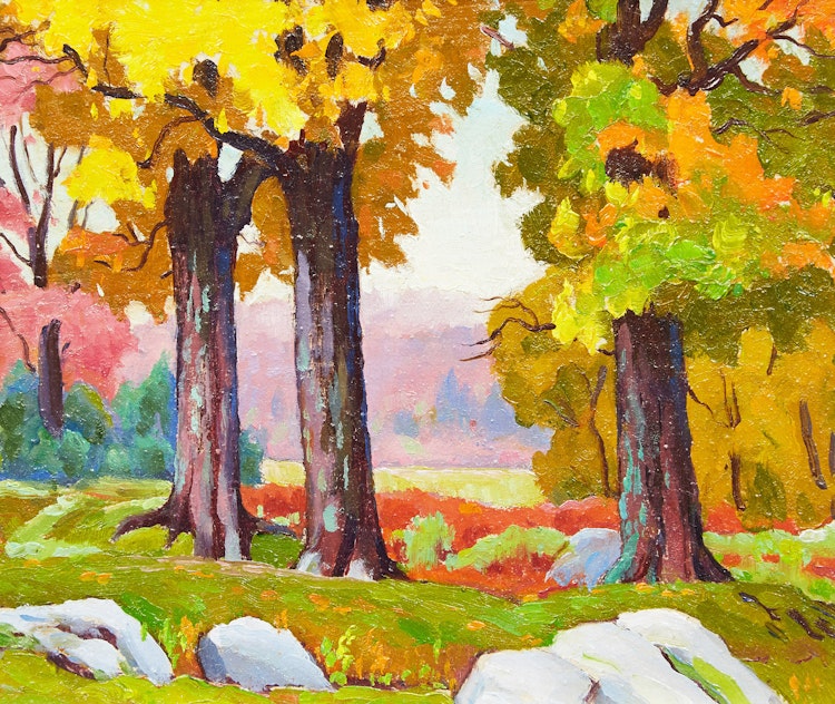 Artwork by Frederick Stanley Haines,  Fall, East Bolton, Quebec