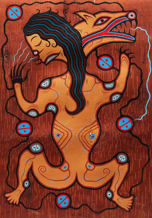 Artwork by Blair Debassige, Relegation