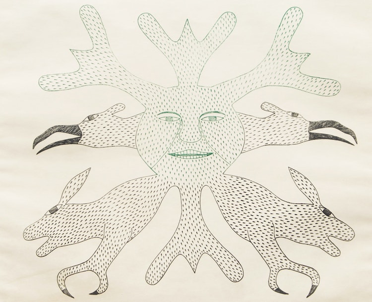 Artwork by Kenojuak Ashevak, Bird Image