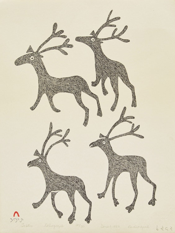 Artwork by Kuduakjuk, Tuktu