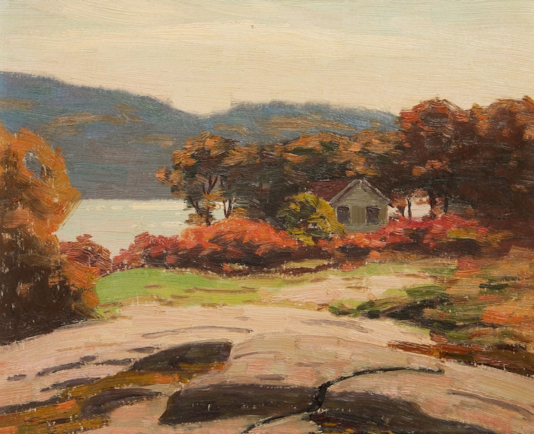 Artwork by George Thomson,  Milford Bay