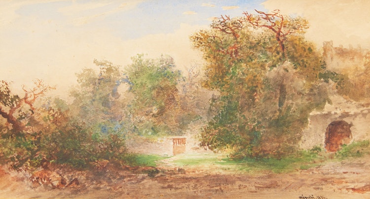 Artwork by Otto Reinhold Jacobi, On the Castle Grounds