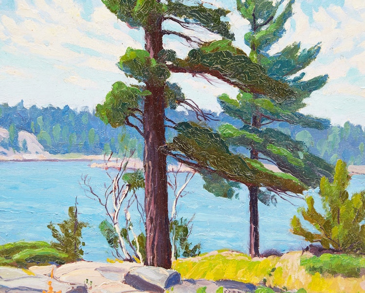Artwork by Frederick Stanley Haines, Wanapitei Bay