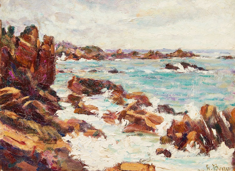 Artwork by Henri Beau, Ploumanac’h, Coté de Bretagne