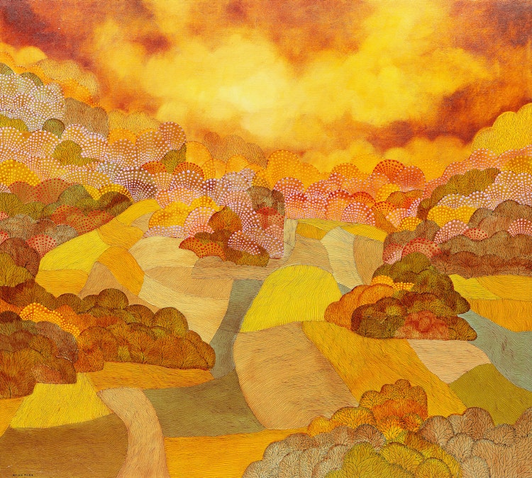 Artwork by Allan Edward Moak, Golden Harvest