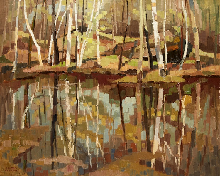 Artwork by Hilton MacDonald Hassell, May Reflections (Speyside)