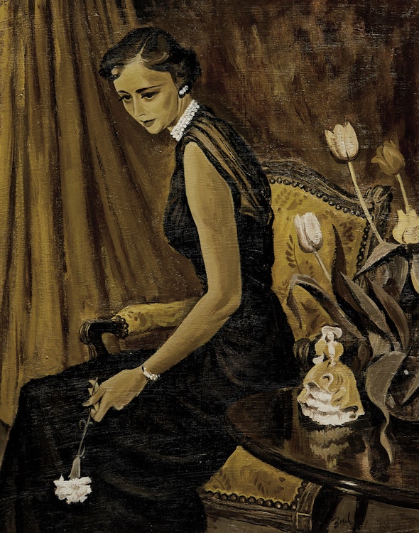 Artwork by Jack Hamilton Bush, Portrait of Ruth McCreary
