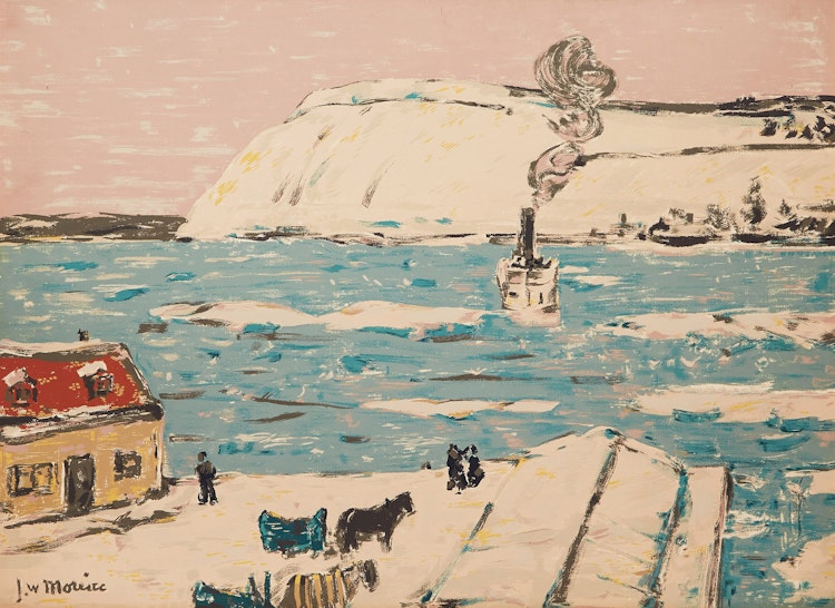 Artwork by James Wilson Morrice, The Ferry, Quebec