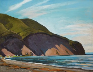 Artwork by Frank Charles Hennessey, At Mont St. Pierre, Gaspé