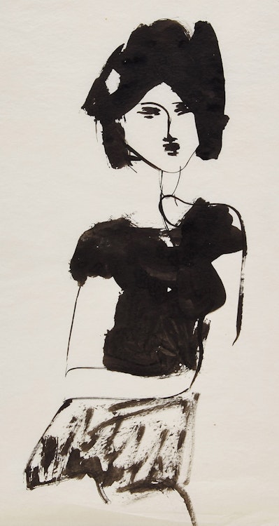 Artwork by Michael Snow, Portrait of a Woman