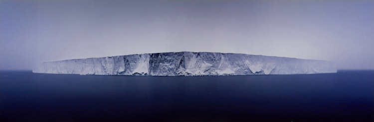 Artwork by David Burdeny, Giant Tabular Iceberg in Fog, Antarctica