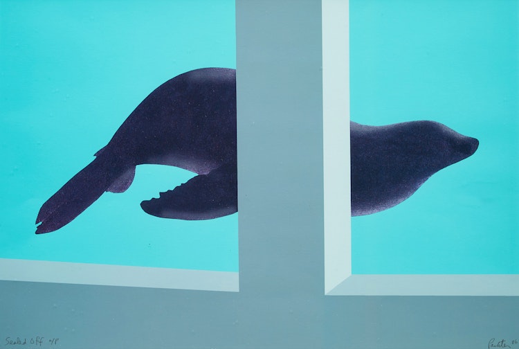 Artwork by Charles Pachter,  Sealed Off