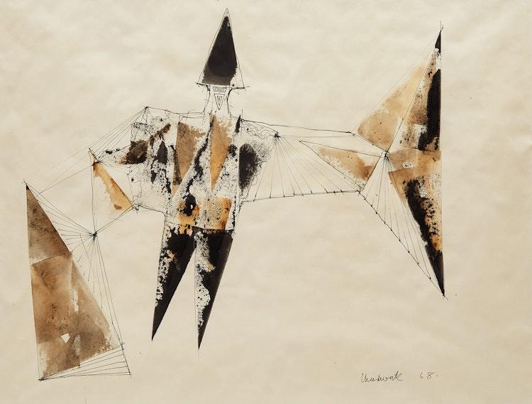 Artwork by Lynn Russell Chadwick, Untitled (Winged Figure)