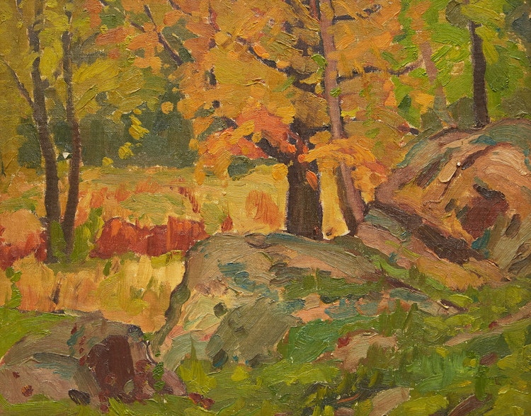 Artwork by George Henry Griffin,  Landscape (Thanksgiving)