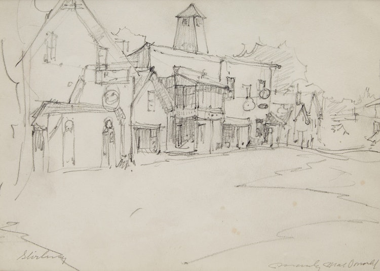 Artwork by Manly Edward MacDonald, Stirling (Mill Street)