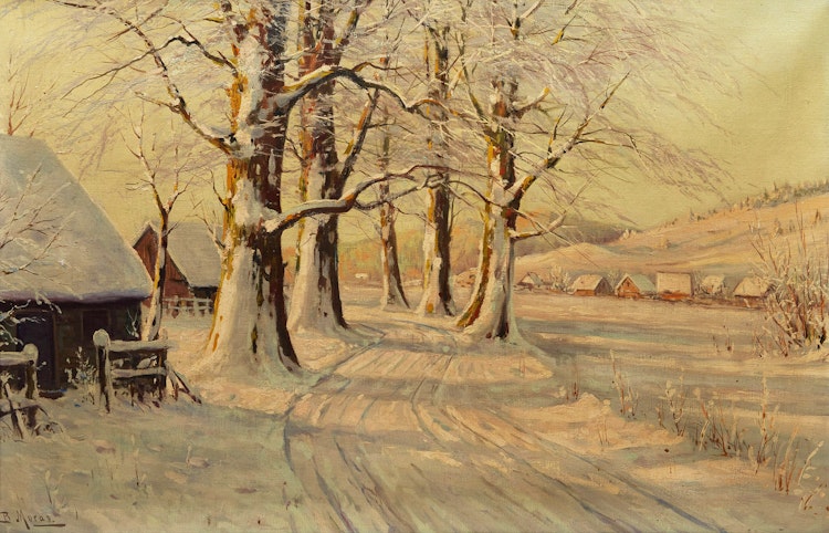 Artwork by Bruno Moras, Winter Landscape