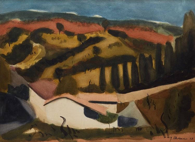 Artwork by Jeanne Leblanc Rheaume, Les Collines de Norine