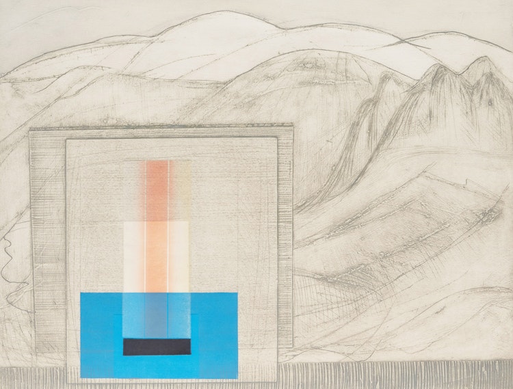Artwork by Anne Meredith Barry, Mountain City Spring #2