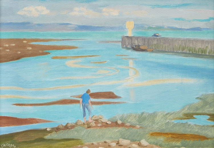 Artwork by Philip Henry Howard Surrey, The Jetty, Baie St-Paul