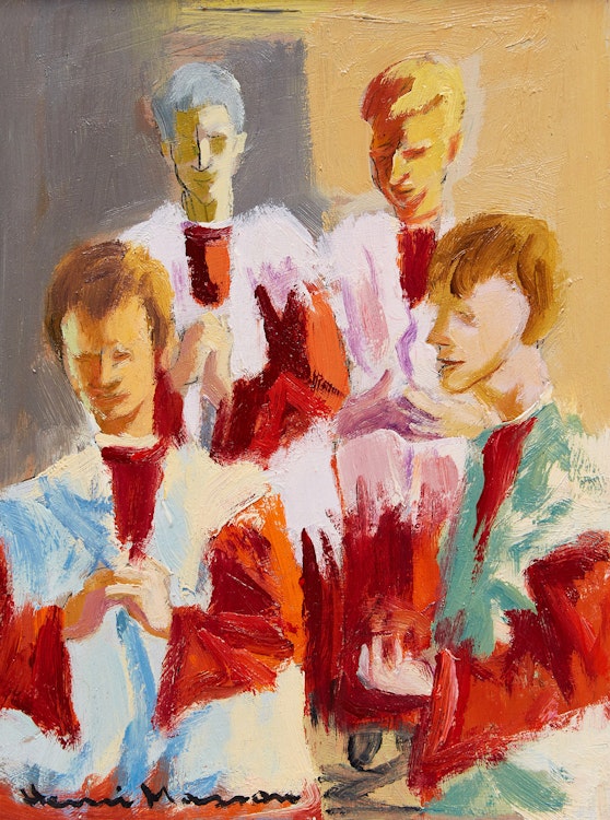 Artwork by Henri Leopold Masson, Choir Boys