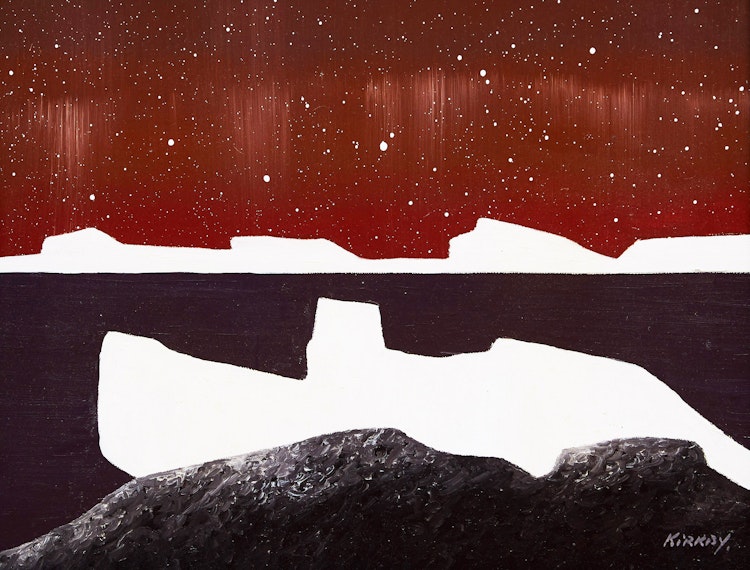 Artwork by Ken Kirkby,  Arctic Landscape