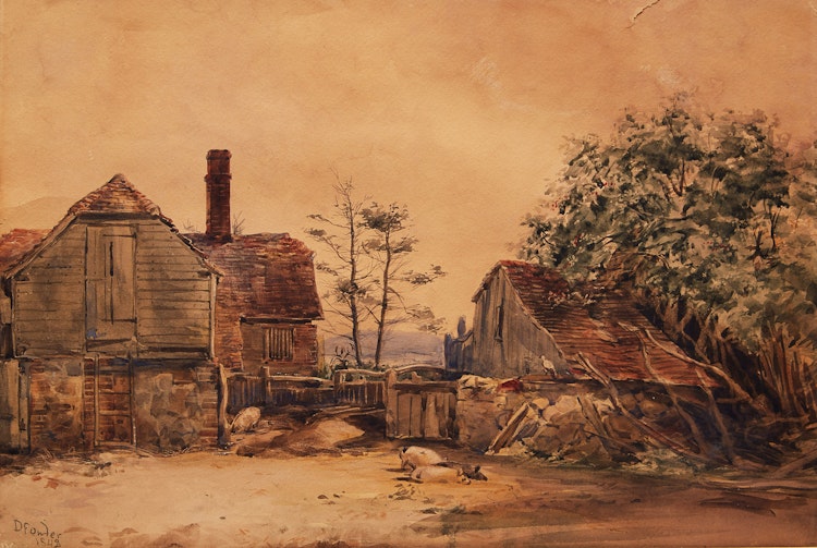 Artwork by Daniel Fowler,  Farm Scene