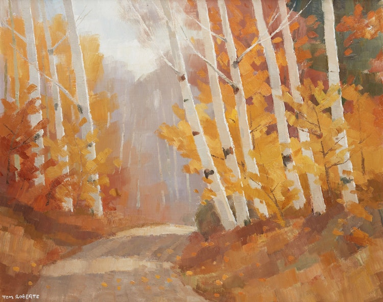 Artwork by Thomas Keith Roberts,  Autumn Road