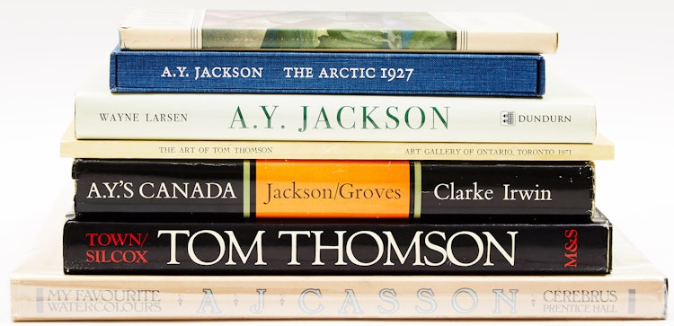 Artwork by Books and Reference, A Selection of Seven Books on A.Y. Jackson, A.J. Casson and Tom Thomson