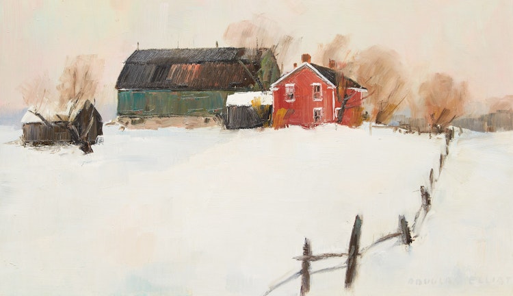 Artwork by Douglas Ferguson Elliott, January Setting