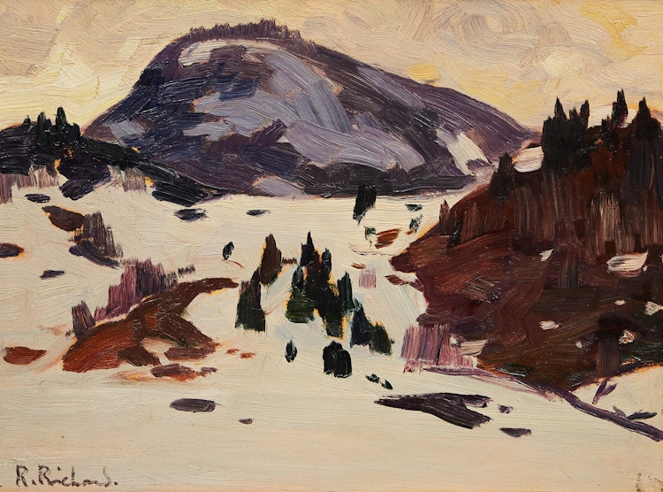 Artwork by René Richard, Winter, Quebec