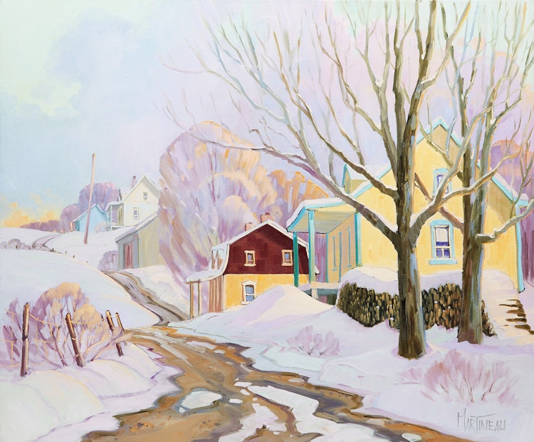 Artwork by Louise Martineau, Couleurs de fin de journée
