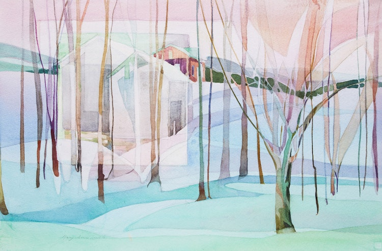 Artwork by Mary Anne Ludlam, Found In a Square (Grey County, Ontario)