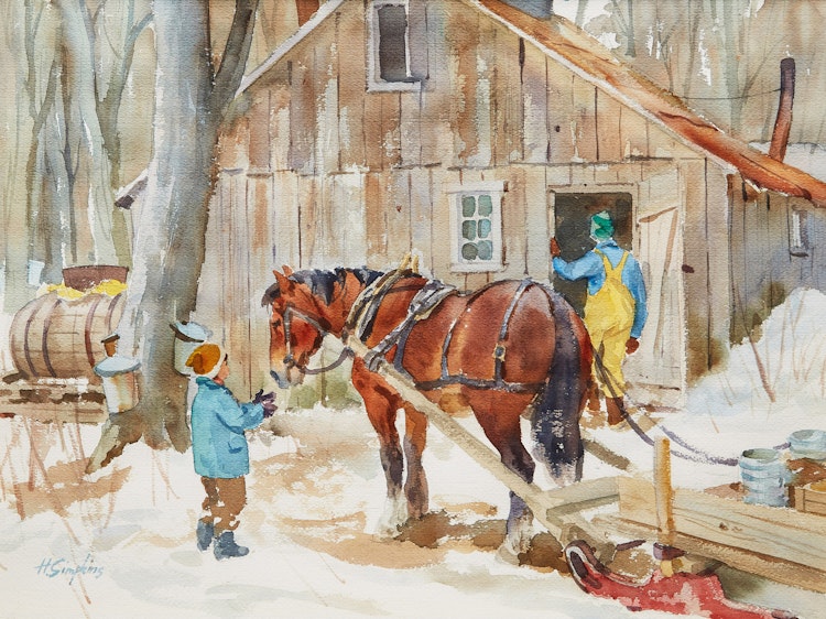 Artwork by Henry John Simpkins, A Family Endeavour
