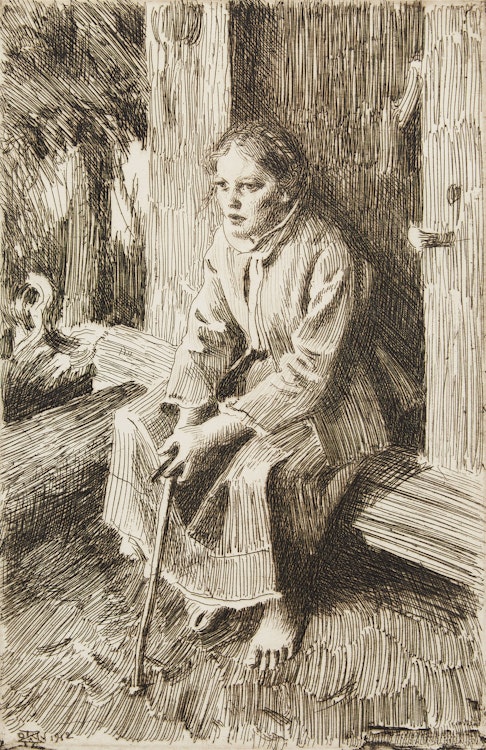 Artwork by Anders Leonard Zorn, Valkulla (Asplund 251)