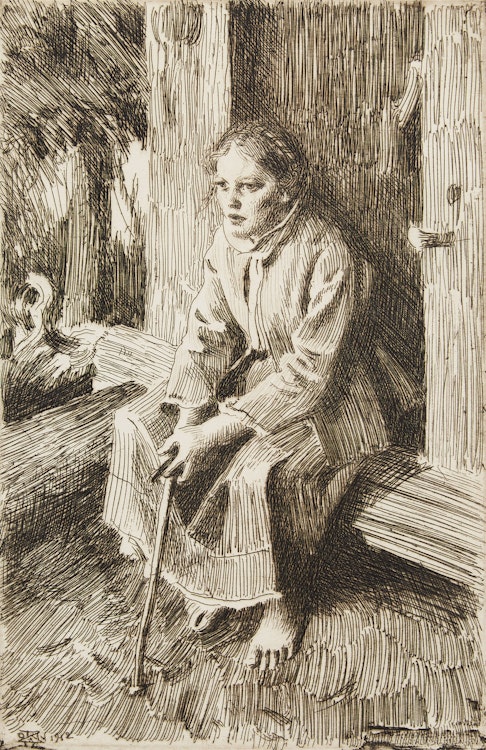 Artwork by Anders Leonard Zorn,  Valkulla (Asplund 251)