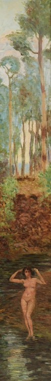 Artwork by Henri Beau, Nu dans un paysage