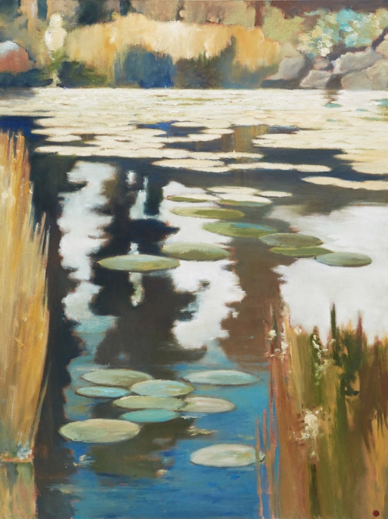 Artwork by H.E. Kuckein,  The Pond at 6050