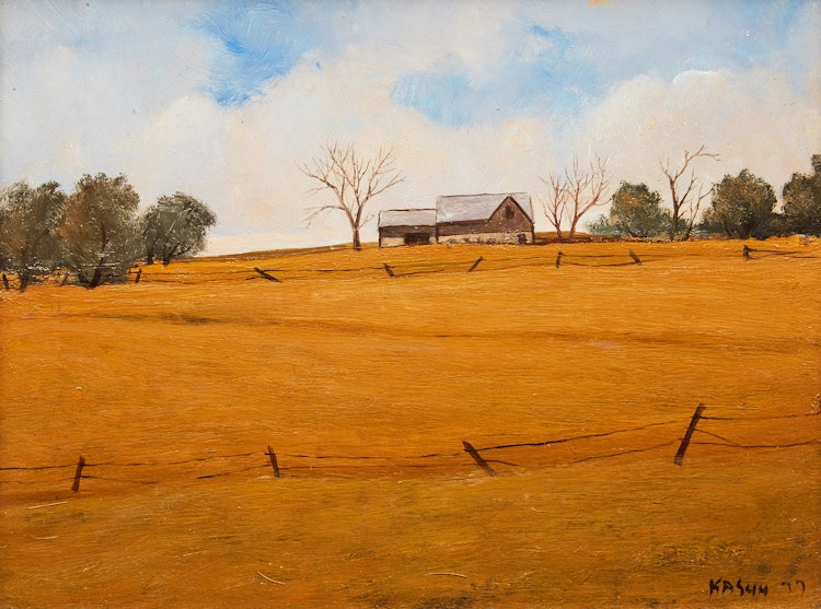 Artwork by John Kasyn,  Farm Near Buckhorn Lake