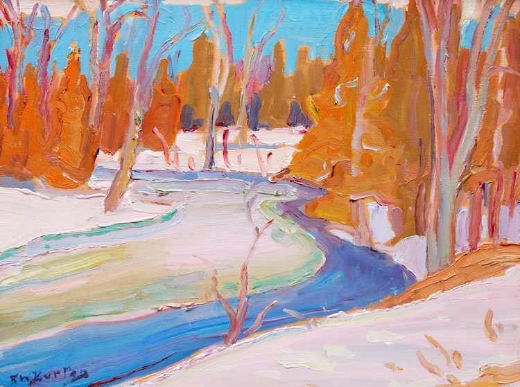 Artwork by Ralph Wallace Burton,  Jock River near Ashton, Ont.