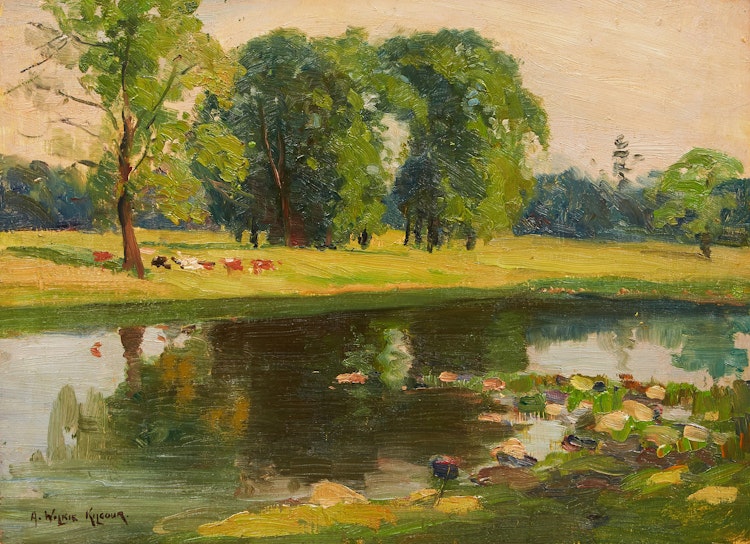 Artwork by Andrew Wilkie Kilgour, Pastures Near Senneville, Que