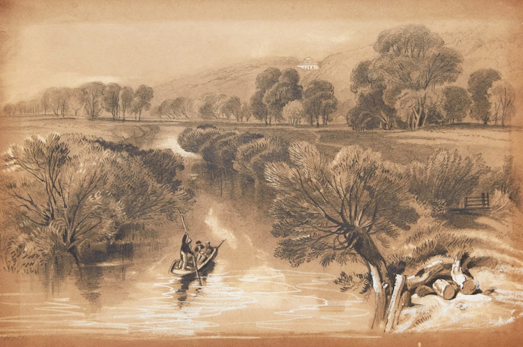 Artwork by Horatio Walker,  Punting on the River