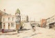 Thumbnail of Artwork by Sarah Dickinson, Drawn for Air Canada; Corner of Barrie and Common Streets