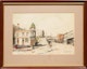 Thumbnail of Artwork by Sarah Dickinson, Drawn for Air Canada; Corner of Barrie and Common Streets
