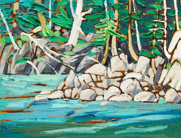 Artwork by Edward W. (Ted) Godwin, Injun Joe Run, Wales Island