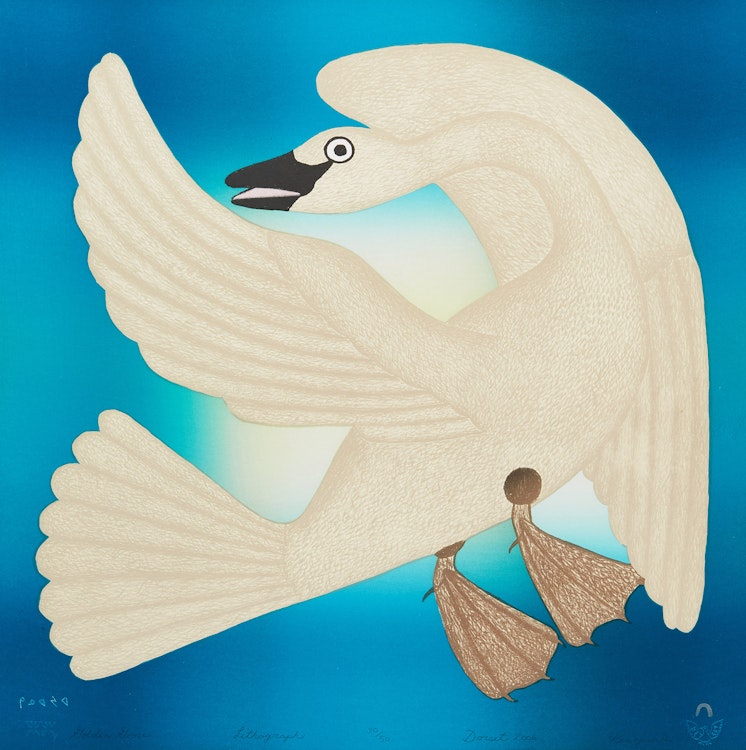 Artwork by Kenojuak Ashevak, Golden Goose