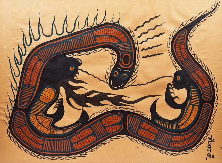 Artwork by Josh Kakegamic, Untitled