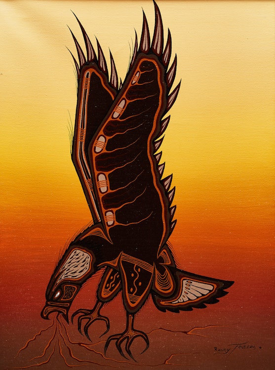 Artwork by Randy Trudeau,  The Voice and the Power of the Spiritual Thunder Bird